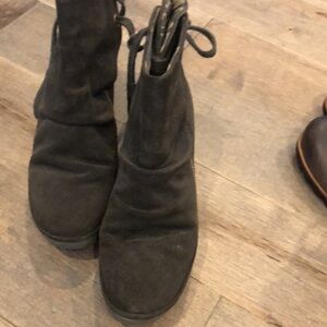 Hunter Green Fly London Suede Boots EUC